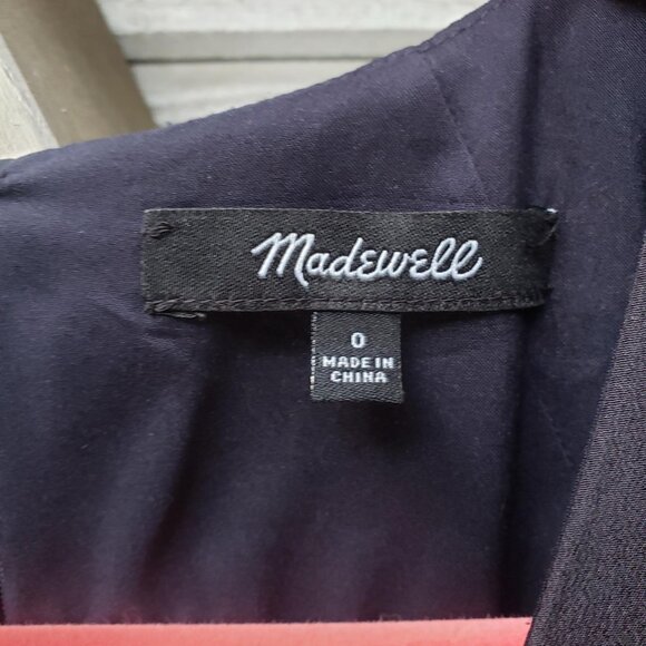 Madewell Silk Ruffle Waist Dress - Windblown Poppies - Picture 3 of 6